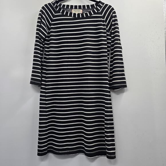 Max Studio Dress Women's Small Striped 3/4 Sleeve Pullover - Picture 2 of 8